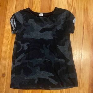 Free People camo shirt